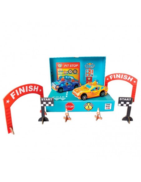 Set Crea tu coche de carreras