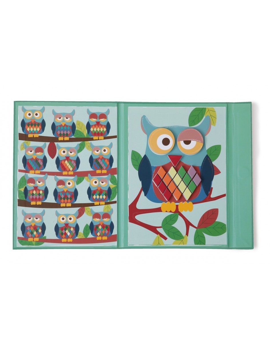 Álbum magnético Colores y formas Búho 2