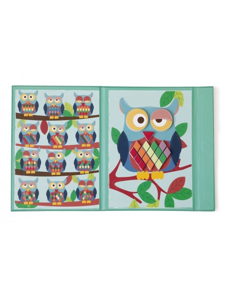 Álbum magnético Colores y formas Búho