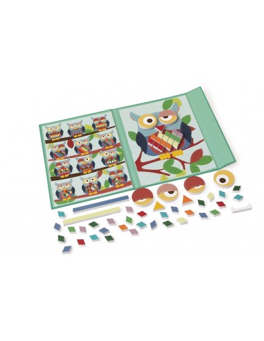 Álbum magnético Colores y formas Búho
