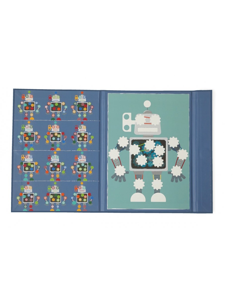 Álbum magnético Colores y formas Robot