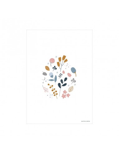 Poster flores de dos caras