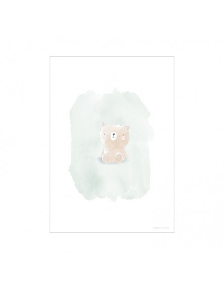 Poster oso conejito de dos caras