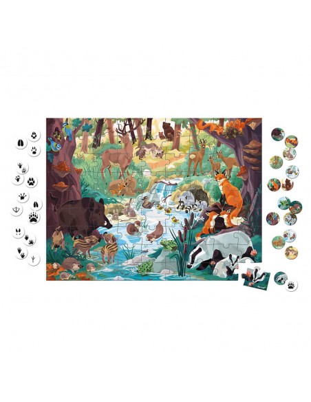 Puzle busca y encuentra las huellas