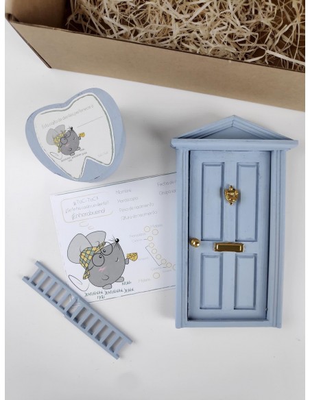 Puerta mágica ratón Pérez azul