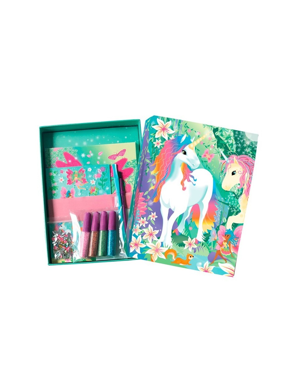 Set de arte  papel y purpurina Bosque Mágico 2