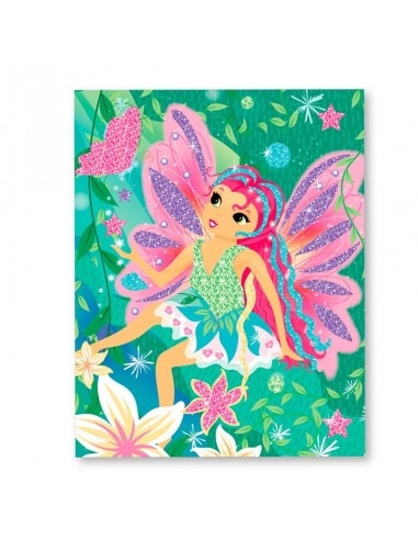 Set de arte  papel y purpurina Bosque Mágico