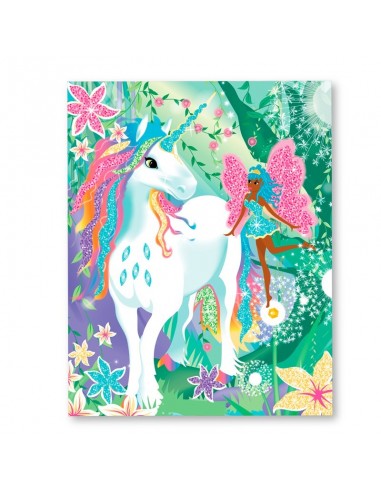 Set de arte  papel y purpurina Bosque Mágico