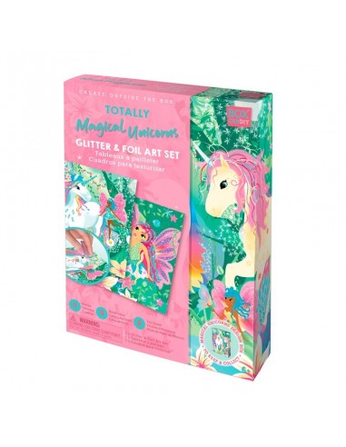 Set de arte  papel y purpurina Bosque Mágico