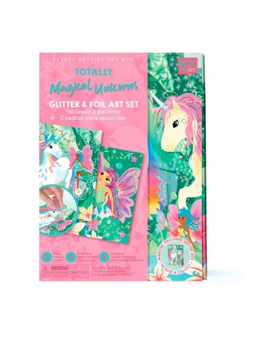 Set de arte  papel y purpurina Bosque Mágico